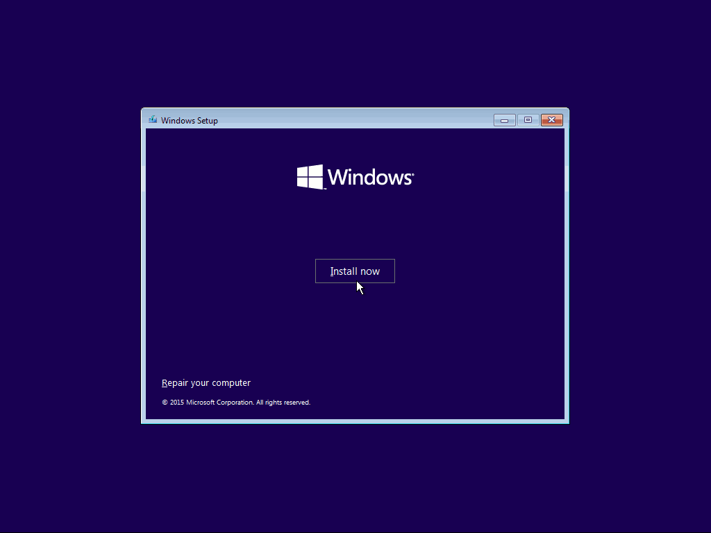 02 Instal Sekarang Windows 10 Clean Install