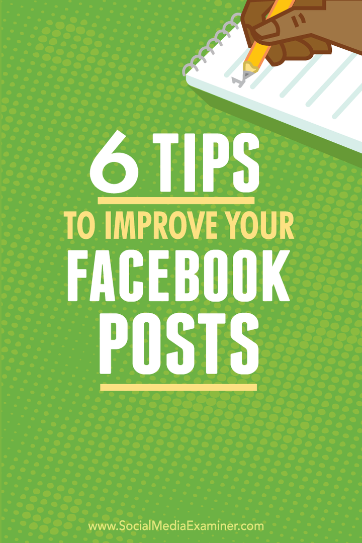 tips untuk meningkatkan posting facebook Anda