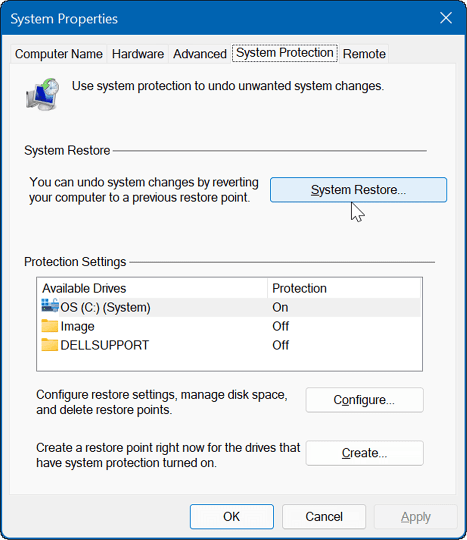 Buat Titik Pemulihan di Windows 11