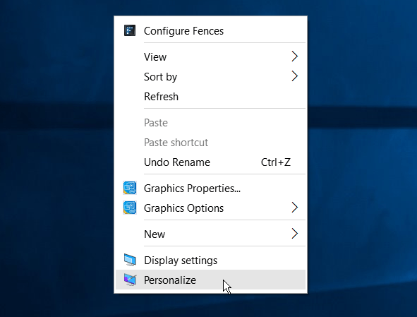 Windows 10 Personalisasi