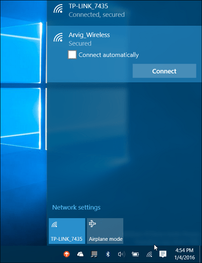 Jaringan Windows 10