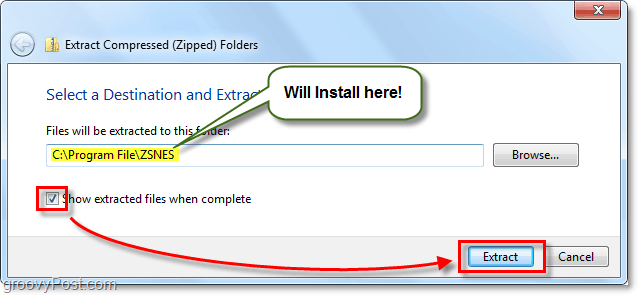 instal eumlator snes ke folder file program Anda
