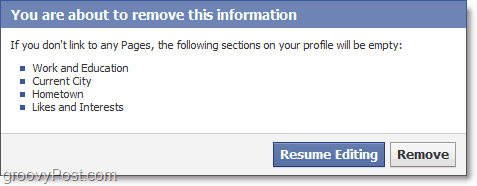 Facebook memaksa Anda untuk terhubung ke halaman Facebook