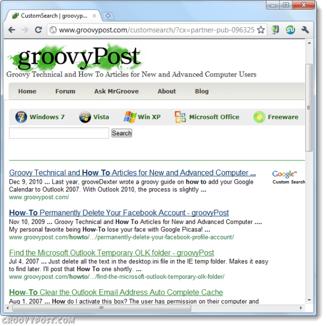 Cara Menggunakan Pencarian Situs Google Dari Bilah Omni Chrome