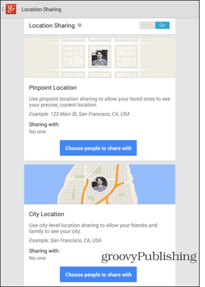 Pengaturan lokasi pembaruan aplikasi Google Android