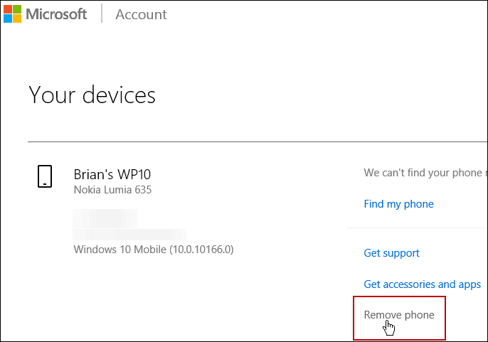 Hapus Akun Perangkat Microsoft