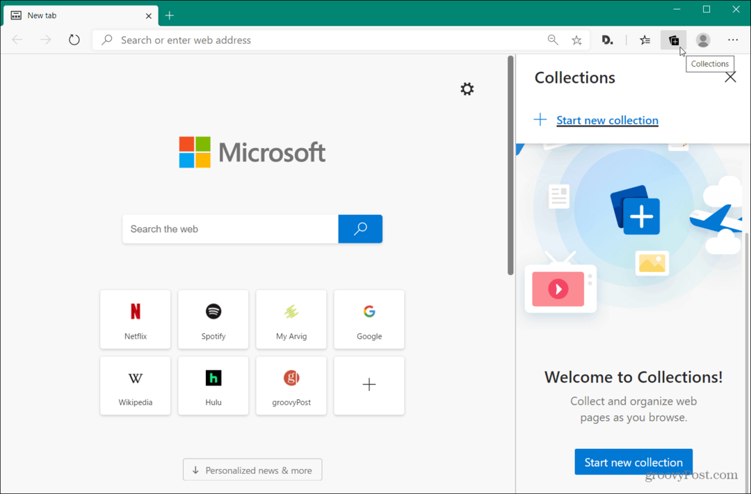 Cara Mengaktifkan fitur Koleksi di Microsoft Edge