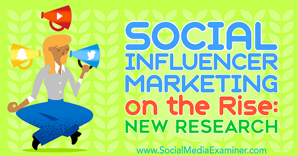 Pemasaran Influencer Sosial yang Sedang Naik Daun: Riset Baru oleh Michelle Krasniak di Penguji Media Sosial.