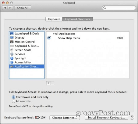 Pintasan Aplikasi OS X