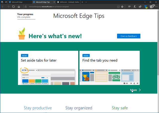 Nonaktifkan Microsoft Welcome 'First Run' Welcome Page di Windows 10 yang mengganggu