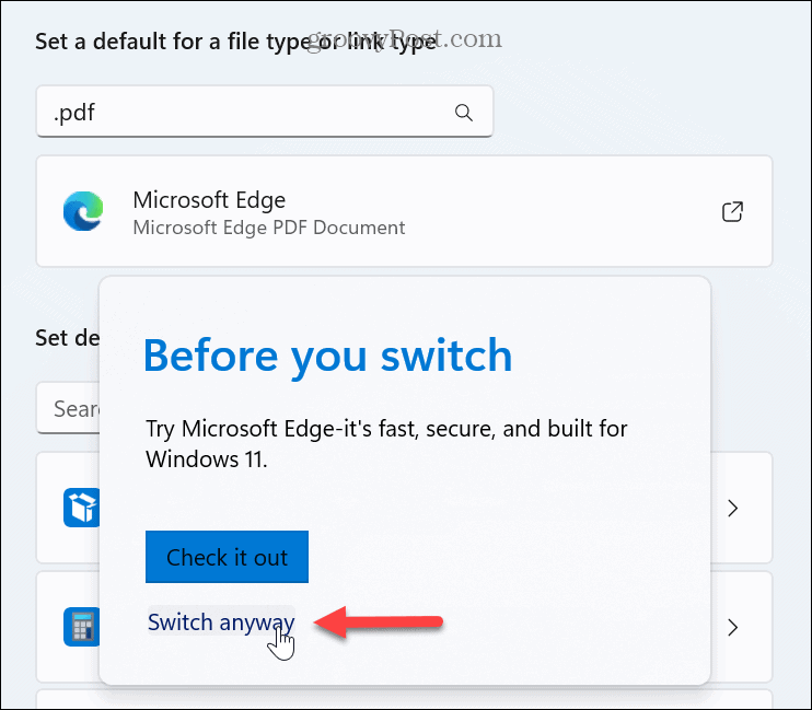 Penampil PDF default di Windows 11