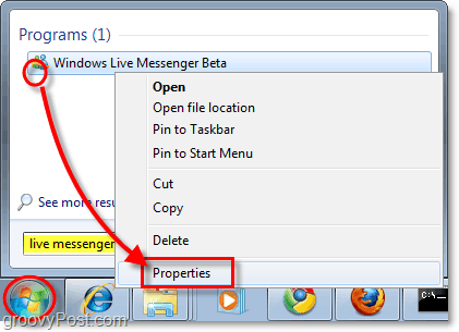 Cara Memasukkan Live Messenger ke dalam Baki Sistem Windows 7