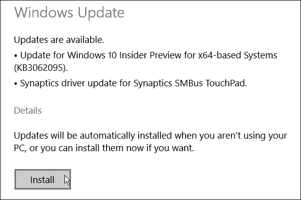 Pembaruan Windows 10 Build 10074 KB3062095 Tersedia