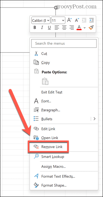 excel hapus tautan