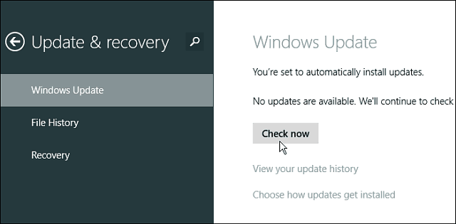 Cara Mengelola Pembaruan di Windows 8.1