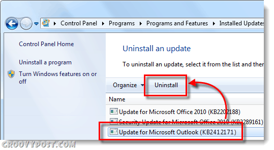 Aw Snap, Pembaruan Outlook 2007 Terbaru Menyebabkan Masalah - Mass Recall