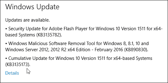 Pembaruan Kumulatif Windows 10 KB3135173 Build 10586.104 Tersedia Sekarang