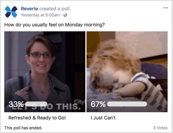 Polling gif Facebook menunjukkan sisi kemanusiaan