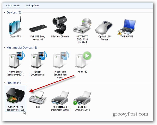 Printer di Desktop