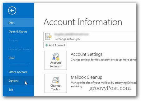 Outlook 2013 menggunakan opsi file tanda tangan