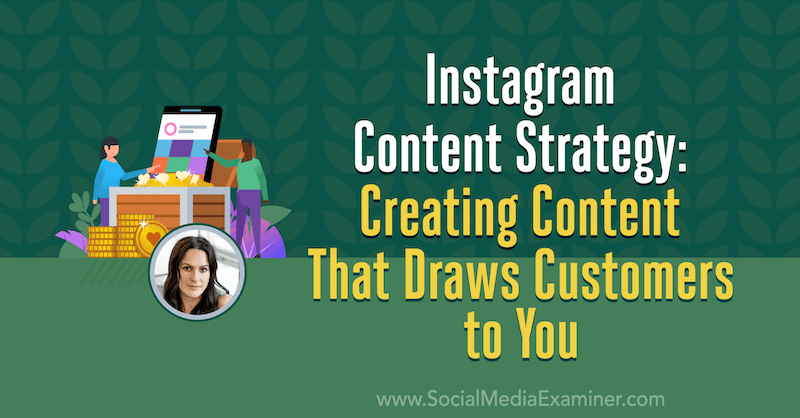 Strategi Konten Instagram: Membuat Konten yang Menarik Pelanggan ke Anda menampilkan wawasan dari Alex Tooby di Podcast Pemasaran Media Sosial.