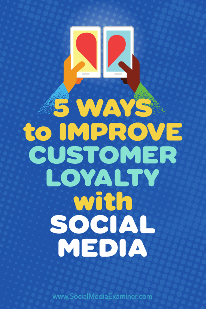 Tips lima cara menggunakan media sosial untuk meningkatkan loyalitas pelanggan.