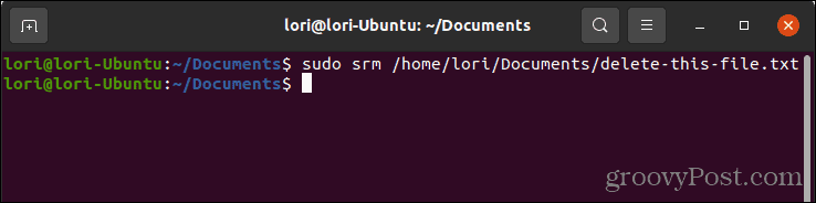 Hapus file dengan aman menggunakan penghapusan aman di Linux