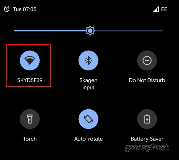 Android 10 membagikan kode QR WiFi