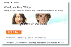 Halaman Unduhan Windows Live Writer 2008