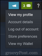 Melihat profil Steam Anda