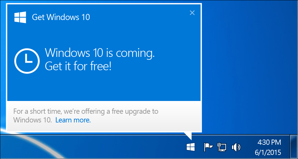 Microsoft untuk Menghapus Pemberitahuan Nag Upgrade Windows 10