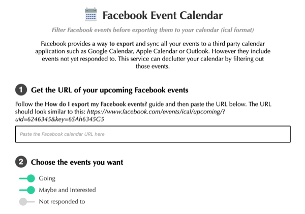 Penemuan Podcast Pemasaran Media Sosial Minggu Ini: Kalender Acara Facebook.