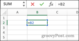 Referensi melingkar langsung di Excel
