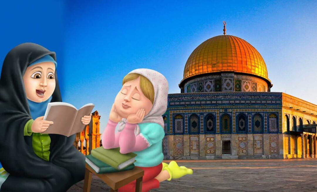 Bagaimana kita menjelaskan Yerusalem, tempat kiblat pertama kita, Masjid al-Aqsa, terletak kepada anak-anak kita?