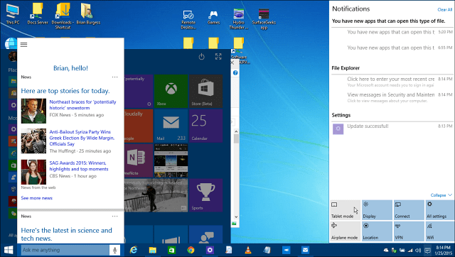 Pratinjau Teknis Windows 10