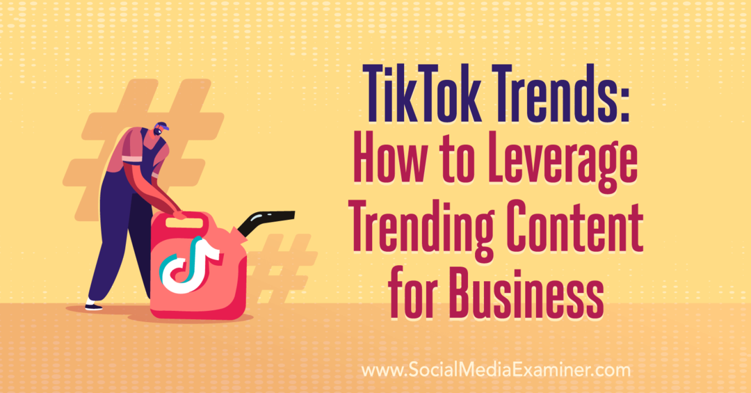 Tren TikTok: Cara Memanfaatkan Konten Tren untuk Bisnis yang menampilkan wawasan dari Wave Wyld di Podcast Pemasaran Media Sosial.