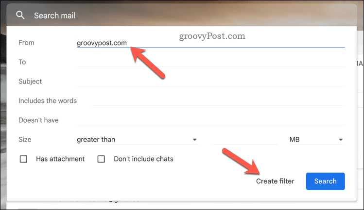 Buat filter Gmail