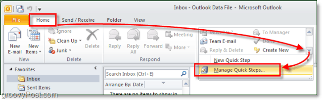 Cara Membuat Langkah Cepat Kustom Di Outlook 2010