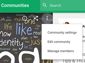 setelan komunitas google plus baru