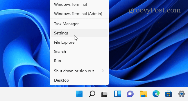 Mulai Pengaturan Windows 11