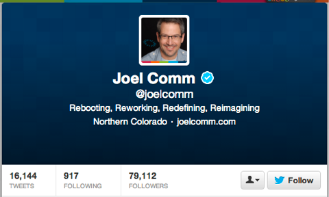 joel comm di twitter