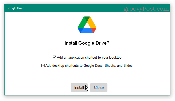 instal Google Drive