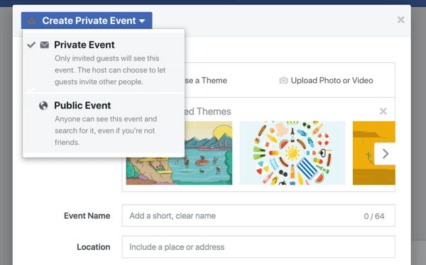 Acara Facebook memberi bisnis Anda cara untuk menyertakan penggemar, pengikut, dan pelanggan dalam webinar, peluncuran produk, pembukaan, atau perayaan lainnya.