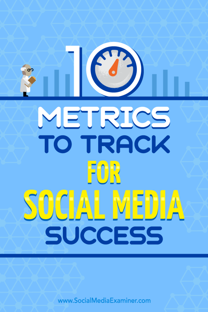 10 Metrik untuk Melacak Keberhasilan Media Sosial oleh Aaron Agius di Penguji Media Sosial.