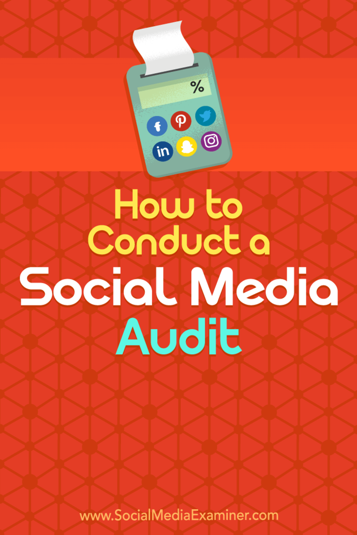 Bagaimana Melakukan Audit Media Sosial oleh Ana Gotter pada Penguji Media Sosial.