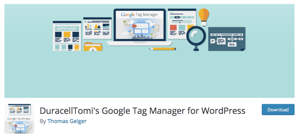 Chris merekomendasikan plugin Google Tag Manager untuk WordPress dari DuracellTomi.