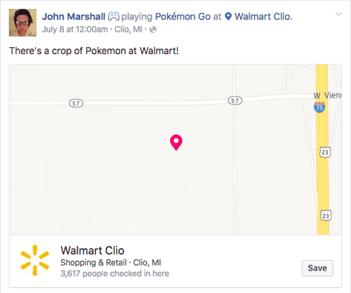 pokemon go social check in