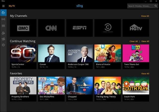 Sling TV Hadir ke Windows 10 dengan Dukungan Cortana