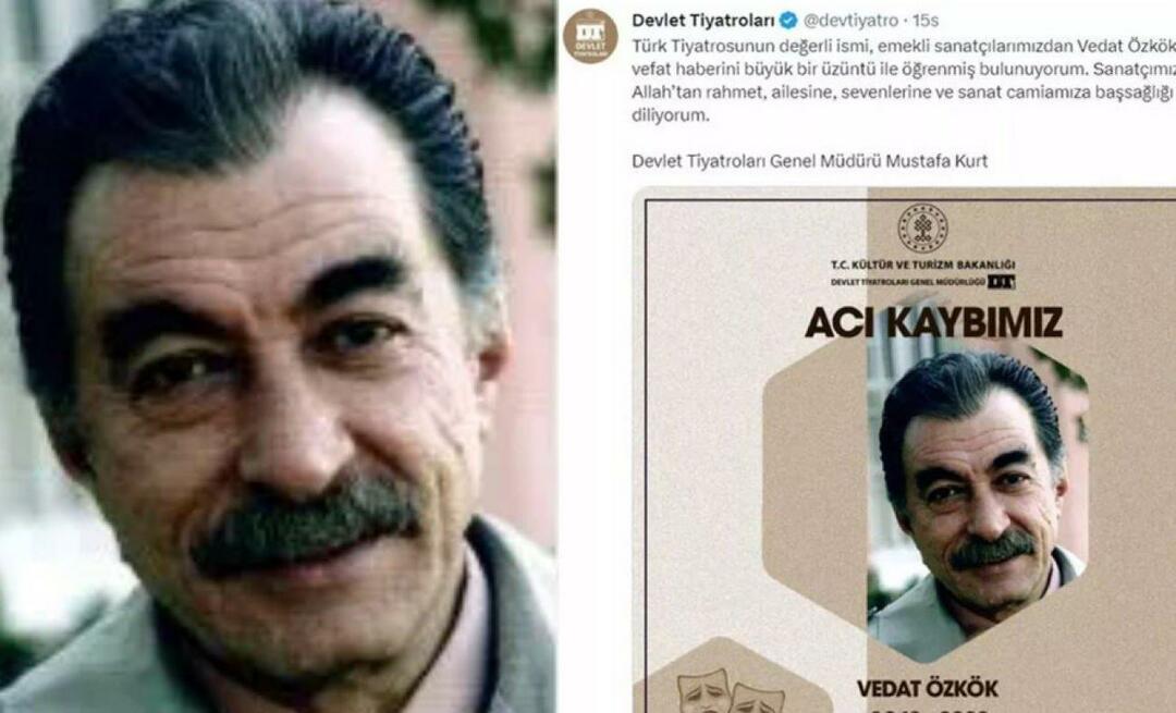 Vedat Özkök, nama berharga Teater Turki, meninggal dunia pada usia 80 tahun!