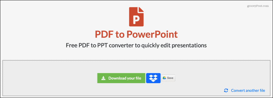 EasyPDF Mengonversi PDF ke PowerPoint